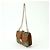 Borsa a tracolla in pelle con catena e ricami VALENTINO Glam Lock Marrone - vista 3