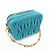 MIU MIU Borsa 2Way in pelle Matelassé Borsa a mano e a tracolla Blue RT0543 - vista 4