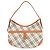 Borsa a tracolla BURBERRY Nova Plaid in tela e pelle Beige