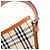 Borsa a tracolla BURBERRY Nova Plaid in tela e pelle Beige - vista 13