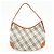 Borsa a tracolla BURBERRY Nova Plaid in tela e pelle Beige - vista 2
