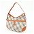 Borsa a tracolla BURBERRY Nova Plaid in tela e pelle Beige - vista 3