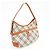Borsa a tracolla BURBERRY Nova Plaid in tela e pelle Beige - vista 4