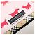BURBERRY Set di 2 fazzoletti in cotone 100% Nova Plaid Rosa Beige - vista 9