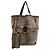 Borsa Tote in camoscio e pelliccia di coniglio CHANEL Brown Beige