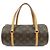 Borsa a mano Louis Vuitton Monogram Papillon 26 Vecchio Stile Marrone M51366