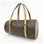 Borsa a mano Louis Vuitton Monogram Papillon 26 Vecchio Stile Marrone M51366 - vista 3