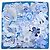 Hermès HERMES Carre 90 Seidentuch 100% FLEURS DINDIENNES Blue White