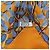 Hermès HERMES Carre 90 Foulard 100% Seta AXIS MUNDI Arancione Blu Marrone - vista 12
