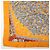 Hermès HERMES Carre 90 Foulard 100% Seta AXIS MUNDI Arancione Blu Marrone - vista 5