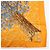 Hermès HERMES Carre 90 Foulard 100% Seta AXIS MUNDI Arancione Blu Marrone - vista 6