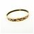 Hermès HERMES Email PM Bracciale Rigido in Metallo Motivo Uccelli Nero Oro - vista 3
