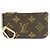 Louis Vuitton Monogram Pochette Cles Coin Case Key Case Brown M62650