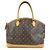 Louis Vuitton Monogram Lockit Horizontal Shoulder Bag Brown M40104
