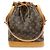 Borsa a tracolla Louis Vuitton Monogram Noe Canvas Leather Brown M42224