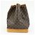 Borsa a tracolla Louis Vuitton Monogram Noe Canvas Leather Brown M42224 - vista 2