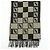 Sciarpa e Stola FENDI Zucca FF Logo in lana acrilica Beige Nero - vista 8