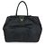 PRADA Borsa Tote in nylon, pelle e nastro Nero BN1601
