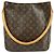 Borsa a tracolla Louis Vuitton Monogram Looping GM Marrone M51145
