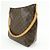 Borsa a tracolla Louis Vuitton Monogram Looping GM Marrone M51145 - vista 3