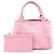 BALENCIAGA Borsa Tote Cabas Small in tela e pelle Navy e Rosa 339933