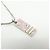 Collana in metallo Christian Dior Trotter Plate Pink Silver White - vista 3
