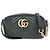 Borsa a spalla e tracolla GUCCI GG Marmont in pelle Nero 447632