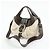 Bulgari Borsa 2Way BVLGARI Chandra in tela e pelle Borsa a mano e a tracolla Ivory Brown - vista 3
