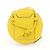 Borsa a spalla rotonda in pelle con zip e logo FENDI FF Gialla 7M0359 - vista 2