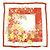 Sciarpa Christian Dior 100％ seta stampa floreale bianco rosso giallo - vista 2
