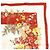 Sciarpa Christian Dior 100％ seta stampa floreale bianco rosso giallo - vista 3
