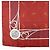Sciarpa GUCCI 100% Seta Double G Horseshoe Bordeaux White Blue - vista 5