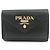 Cartera compacta tríptico PRADA Vitello Move de piel Negra 1MH021