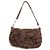 Autre Marque SAINT LAURENT PARIS YSL Borsa a tracolla Naja Flower in camoscio Marrone