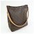Borsa a tracolla Louis Vuitton Monogram Looping GM Marrone M51145 - vista 4