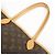 Borsa a Tracolla Louis Vuitton Monogram Neverfull MM Marrone M40156 - vista 6