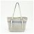 Borsa Tote PRADA Mistolino City Canvas Leather Gray Blue 1BG303 - vista 2