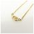 Collana Christian Dior CD Logo in metallo e strass Oro - vista 3