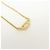 Collana Christian Dior CD Logo in metallo e strass Oro - vista 4