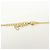 Collana Christian Dior CD Logo in metallo e strass Oro - vista 6