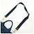 PRADA Canapa Mini Triangle Logo Denim 2Way Bag Hand Bag Blue 1BG439 - vista 6