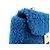 FENDI Mini Be Baguette Borsa a tracolla in pelle Mouton Blue 8M0315 - vista 13