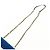 FENDI Mini Be Baguette Borsa a tracolla in pelle Mouton Blue 8M0315 - vista 6