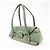 Borsa a mano e a tracolla TOD'S in pelle goffrata e suede Verde Salvia - vista 3