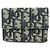 Christian Dior Oblique Jacquard Canvas Leather Tri-fold Compact Wallet