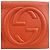 GUCCI SOHO Borsa a tracolla in pelle con catena Interlocking G Orange 308364 - vista 17