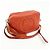 GUCCI SOHO Borsa a tracolla in pelle con catena Interlocking G Orange 308364 - vista 4