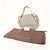 Céline Borsa a tracolla CELINE Macadam Bittersweet in tela e pelle Beige Ivory - vista 23