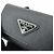 PRADA Triangle Logo Saffiano Leather Key Case Key Ring Black 1PG004 - view 12