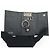 PRADA Triangle Logo Saffiano Leather Key Case Key Ring Black 1PG004 - view 13